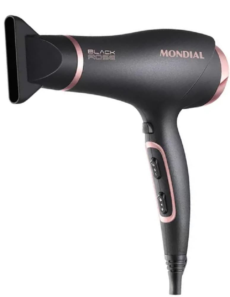 Secador de Cabelo Mondial Black Rose SC-37 2000W 220V - Black/Rose