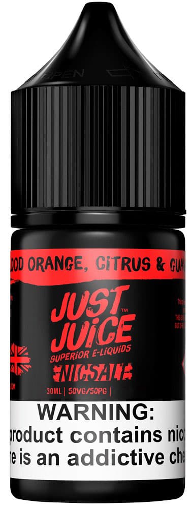 Essência Para Vaper Just Juice Nic Salt 30mg Nicotina Blood Orange Citrus & Guava - 30ml