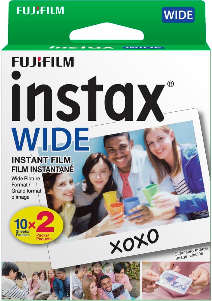 Papel Térmico Fujifilm Instax Wide - (20 folhas de filme)