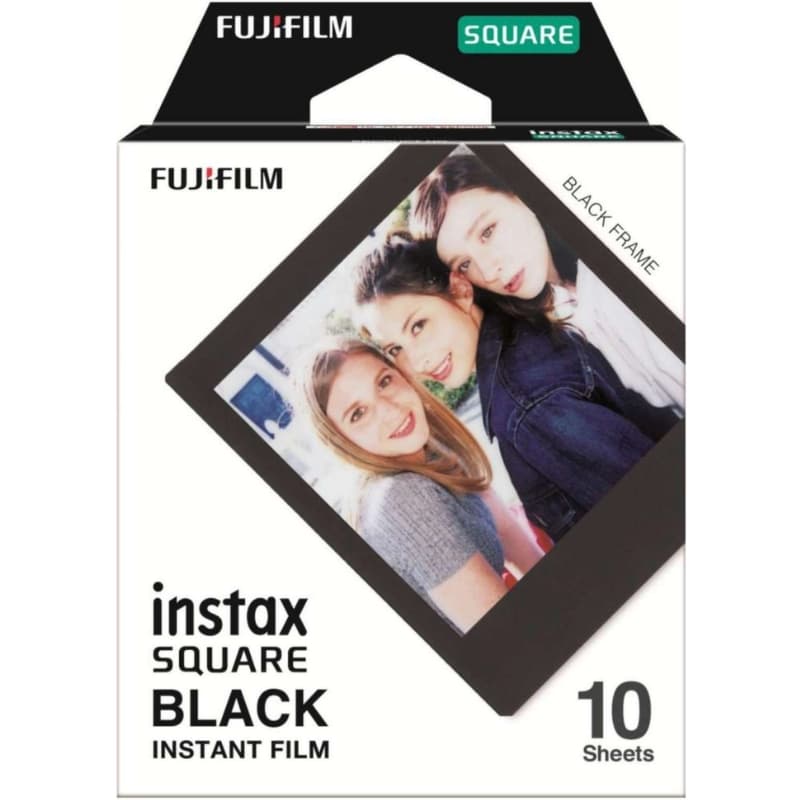 Papel Térmico Fujifilm Instax Square Black - (10 folhas de filme)
