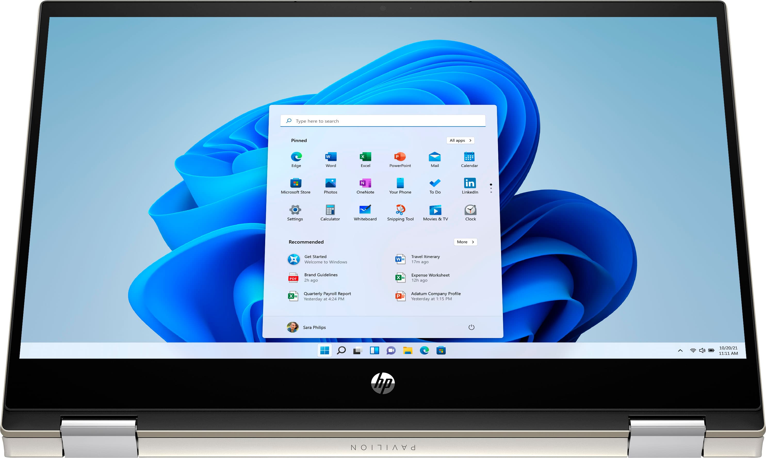 Notebook HP Pavilion x360 14m-dw1023dx 14" i5 8/256GB SSD W10 - Warm Gold 1