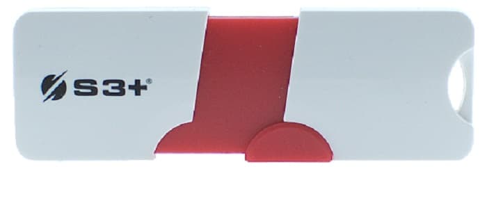 Pendrive S3+ 32GB Space+ E1 S3PD3003032BK USB 3.0 - Branco/Vermelho