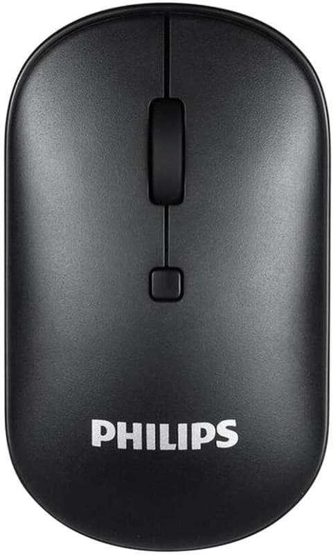 Mouse Wireless Philips M403 4 Botões Preto