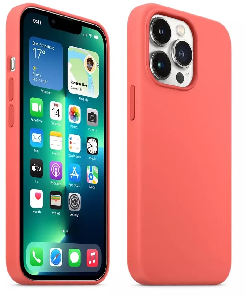 Capa Apple iPhone 13 Pro MM2E3ZM/A Silicone With MagSafe - Pink Pomelo 1