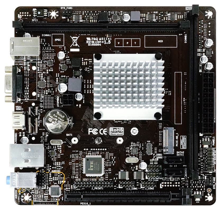 Placa Mãe Biostar J4105NHU+CPU Intel J4105 DDR4 1