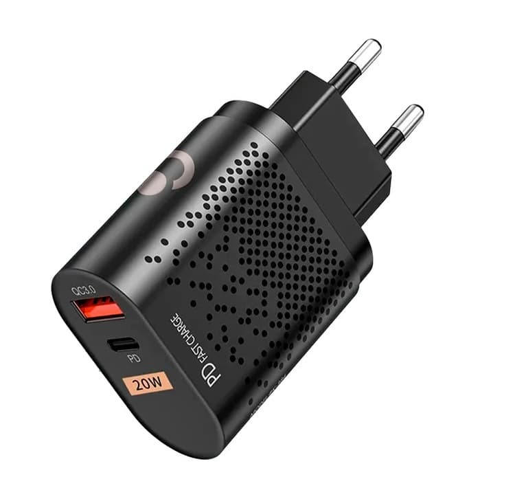 Fonte Player USB/USB-C 20W - Preto