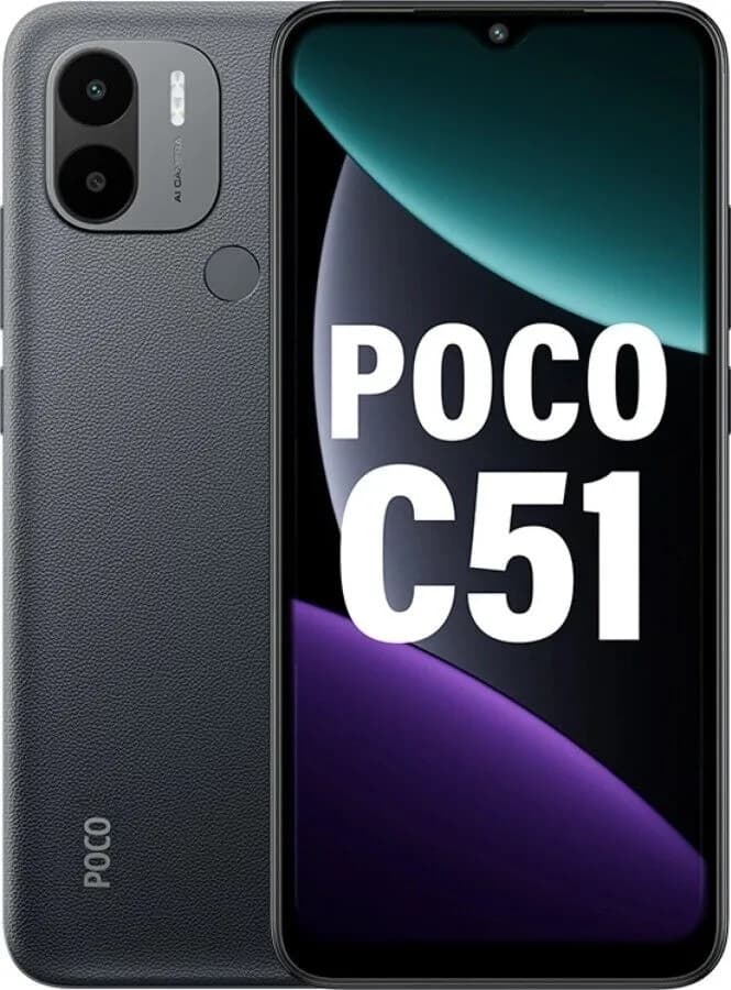 Smartphone Xiaomi Poco C51 DS LTE 6.52" 4/64GB - Black (India)