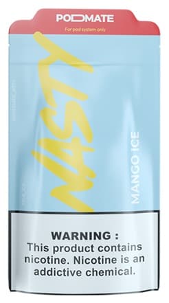 Essência para Vape Nasty PodMate Mango Ice 35mg Nicotina - 30ml