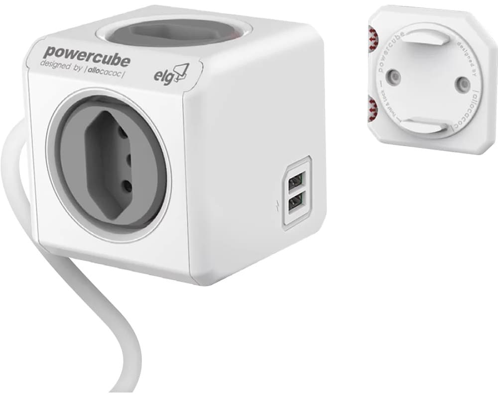 Tomada Elg Powercube Extended PWC-X4U - Gray 1