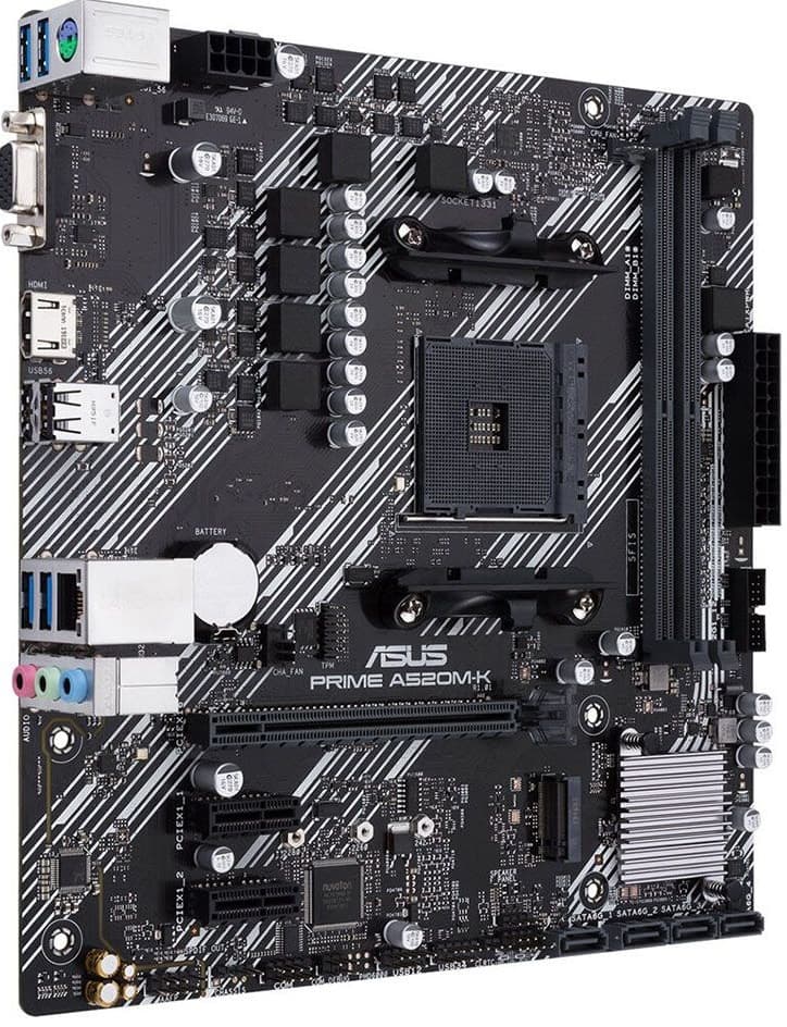 Placa Mãe Asus Prime A520M-K AM4 90MB1500-M0EAY0 3