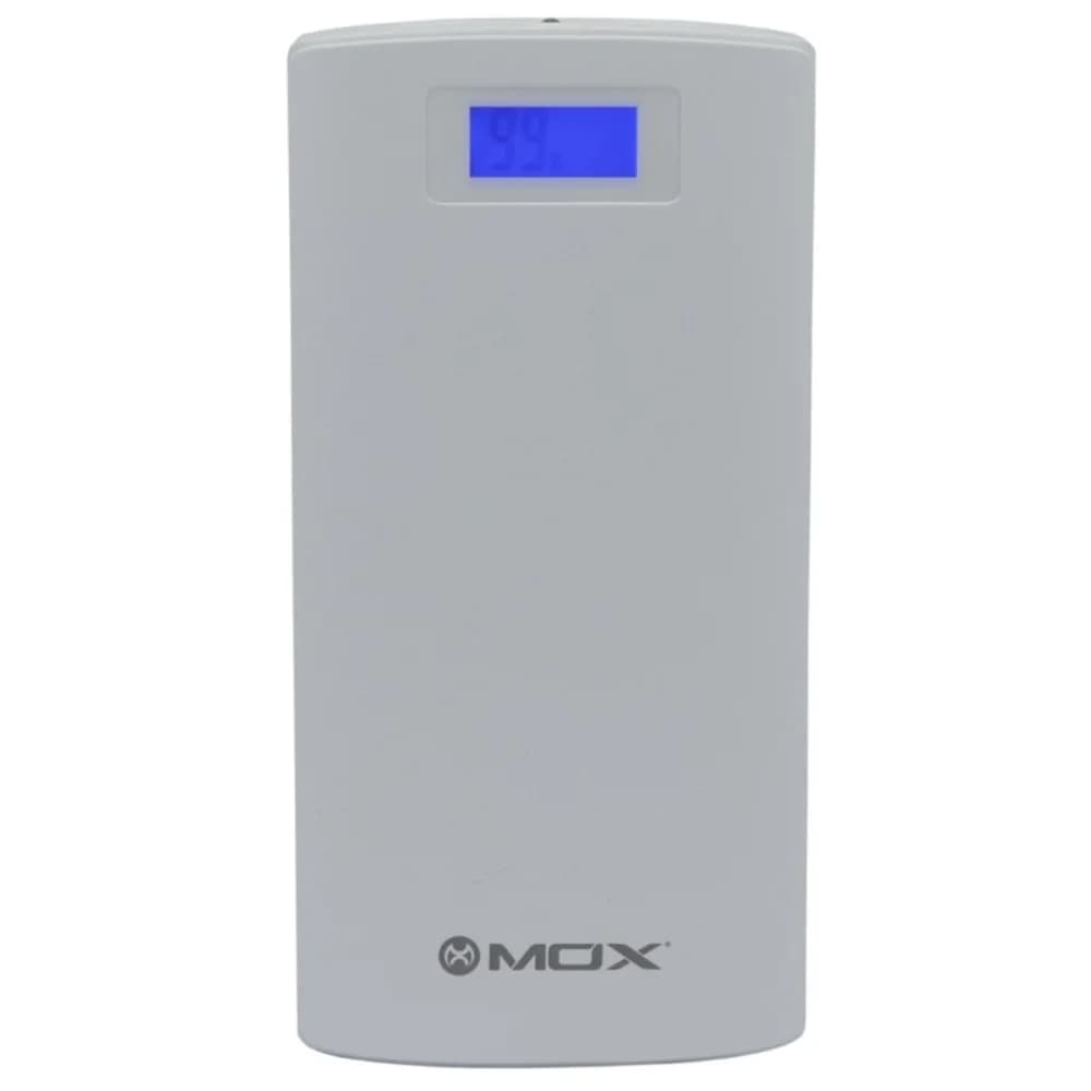 Carregador Portátil MOX P2080 de 20.000 mAh com 2 Saídas USB - Branco 1