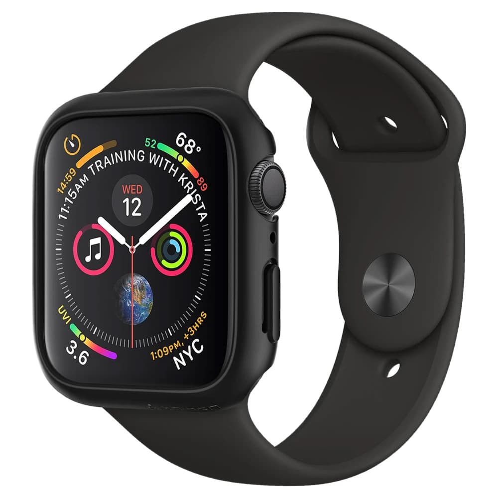 Capinha para Apple Watch Series 4/5 de 44mm Spigen Thin Fit 062CS24474 - Preto 1