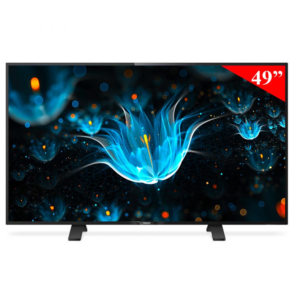 TV LED de 49" Philips Serie 5100 49PFD5101 FHD con HDMI/USB/Bivolt (2016) - Preto
