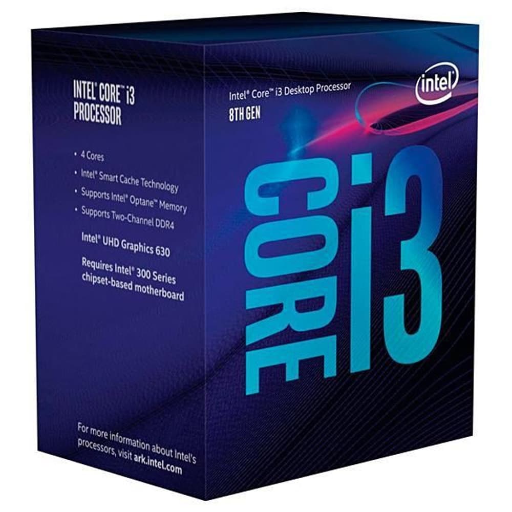 Processador Intel Core i3-8100 de 3.6GHz Quad Core com 6MB Cache - Socket LGA1151 1