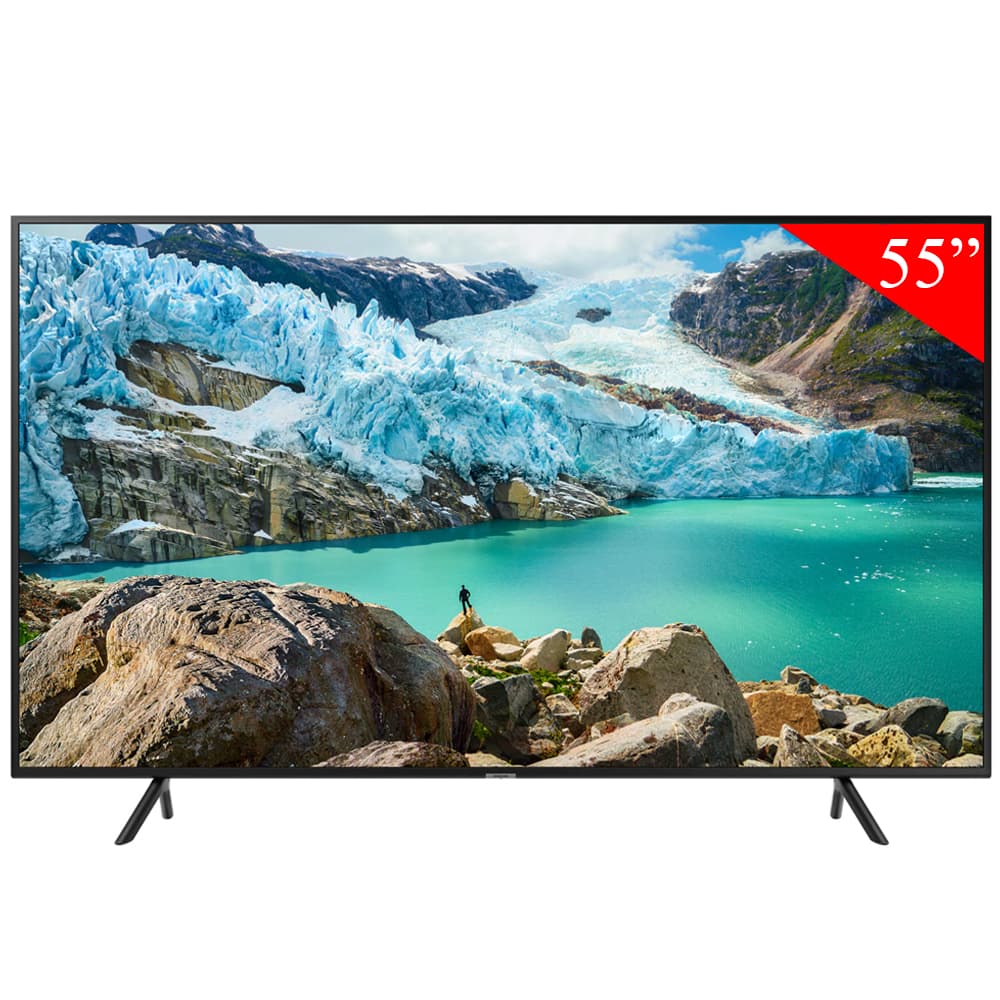 Smart TV LED de 55 Samsung UN55RU7100G Ultra HD 4K com Wi-Fi/Bluetooth/HDR10+/Bivolt - Preto