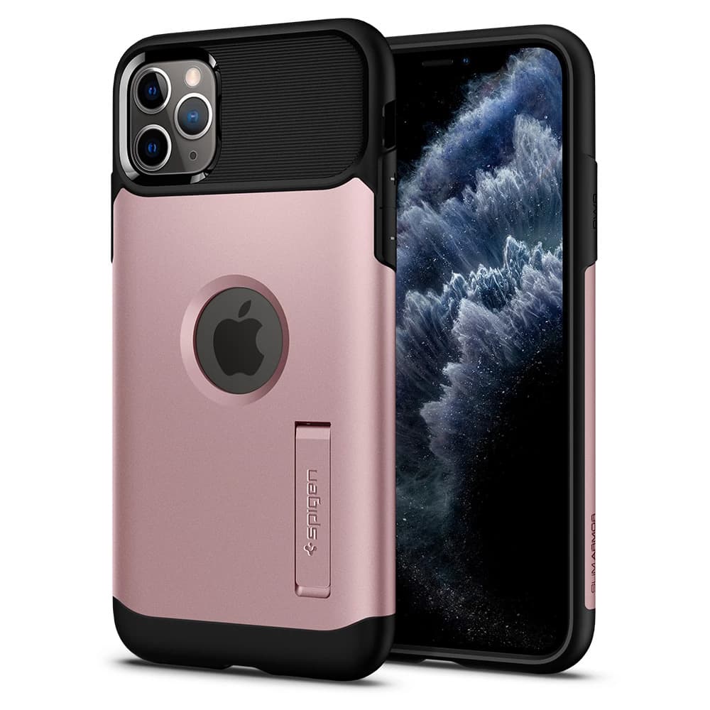 Capinha para iPhone 11 Pro Spigen Slim Armor 077CS27109 - Preto/Rosa 1