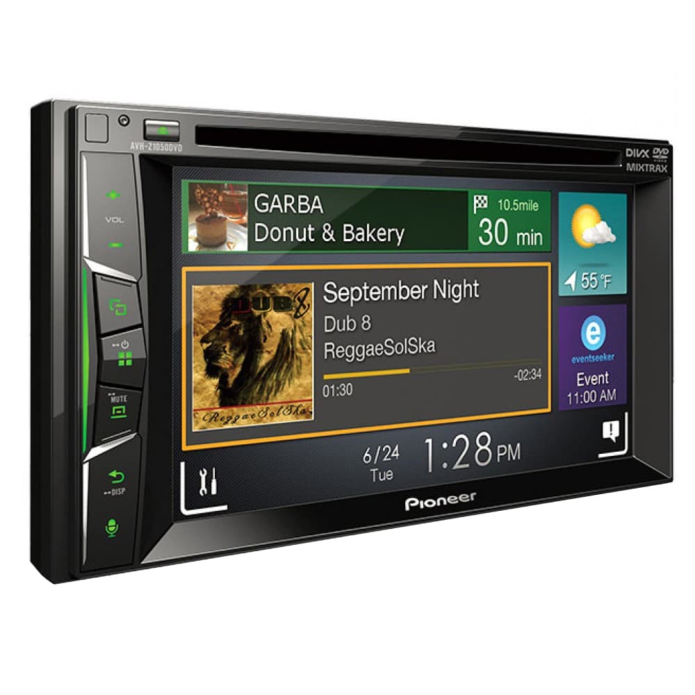 Toca DVD Pioneer AVH-Z1050DVD 6.2" USB/RCA - Preto 1