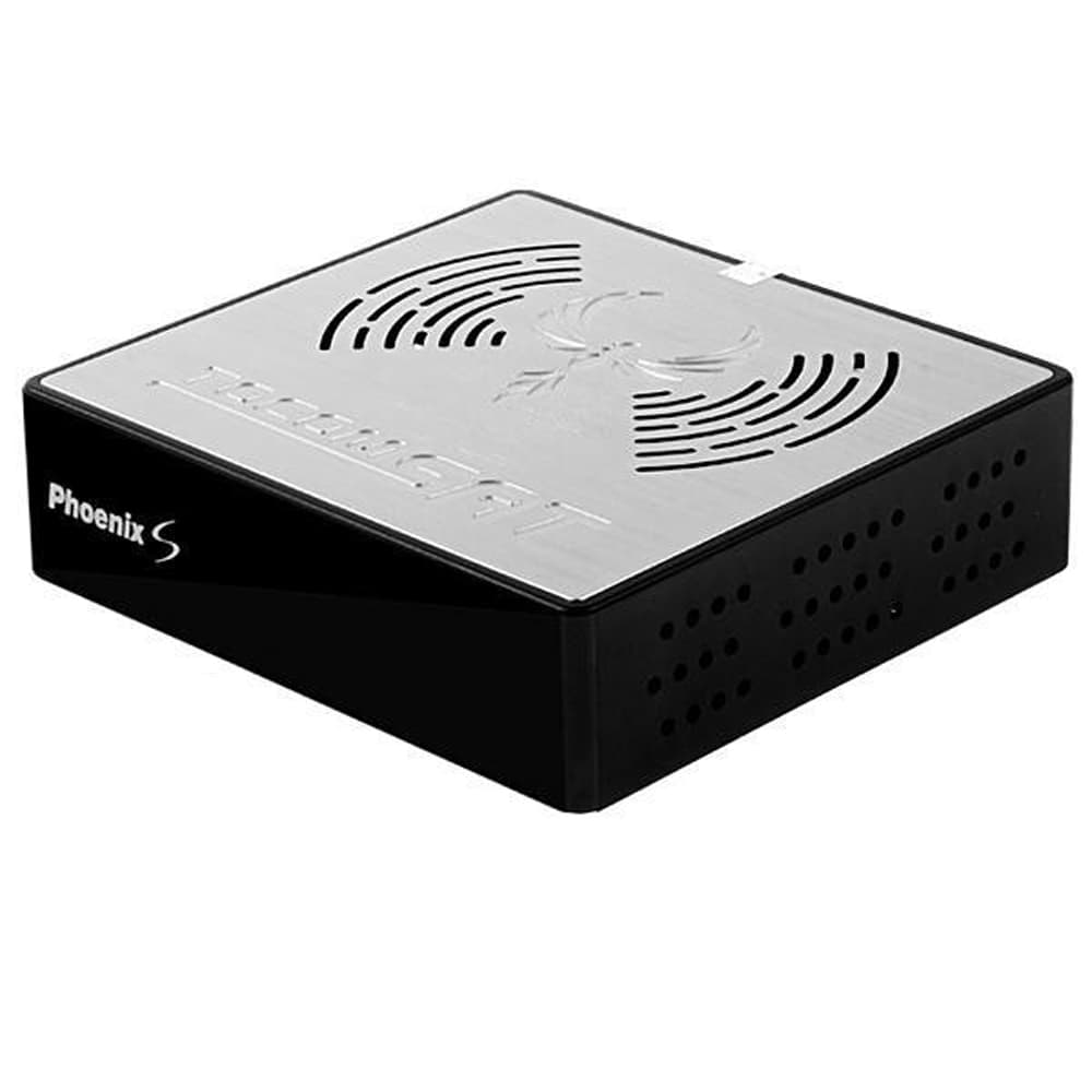 Receptor FTA TocomSat Phoenix S Full HD com Wi-Fi/HDMI/2 LNB/Bivolt - Cinza/Preto