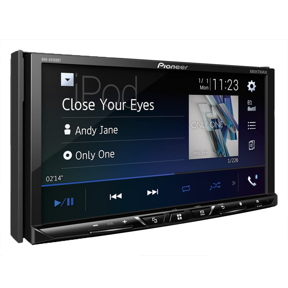 Toca DVD Automotivo Pioneer AVH-A5150BT Tela 7 com Bluetooth/RCA/USB - Preto 1