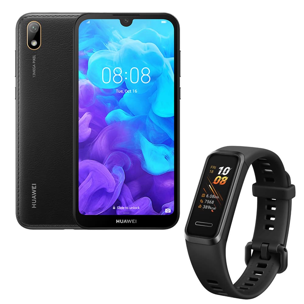 Smartphone Huawei Y5 2019 AMN-LX3 DS 2/32GB + Huawei Band 4 - Preto 1