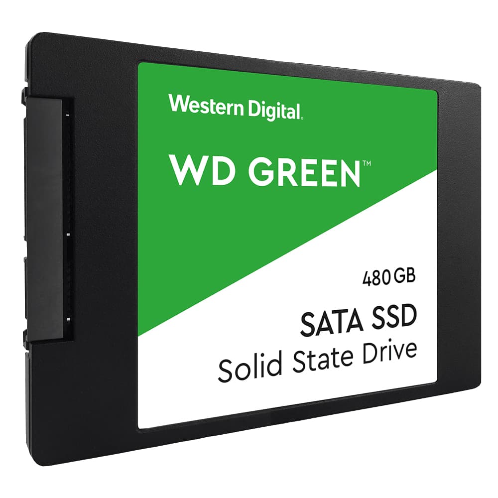 SSD de 480GB Western Digital Green WDS480G2G0A SATA com 550MB/s de Leitura - Preto 1