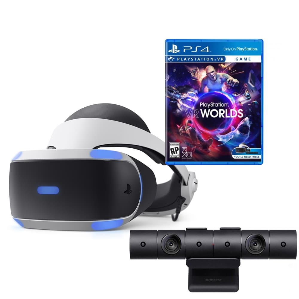 Óculos VR Sony CUH-ZVR2 para PlayStation 4 + Jogo Worlds - Branco/Preto 1
