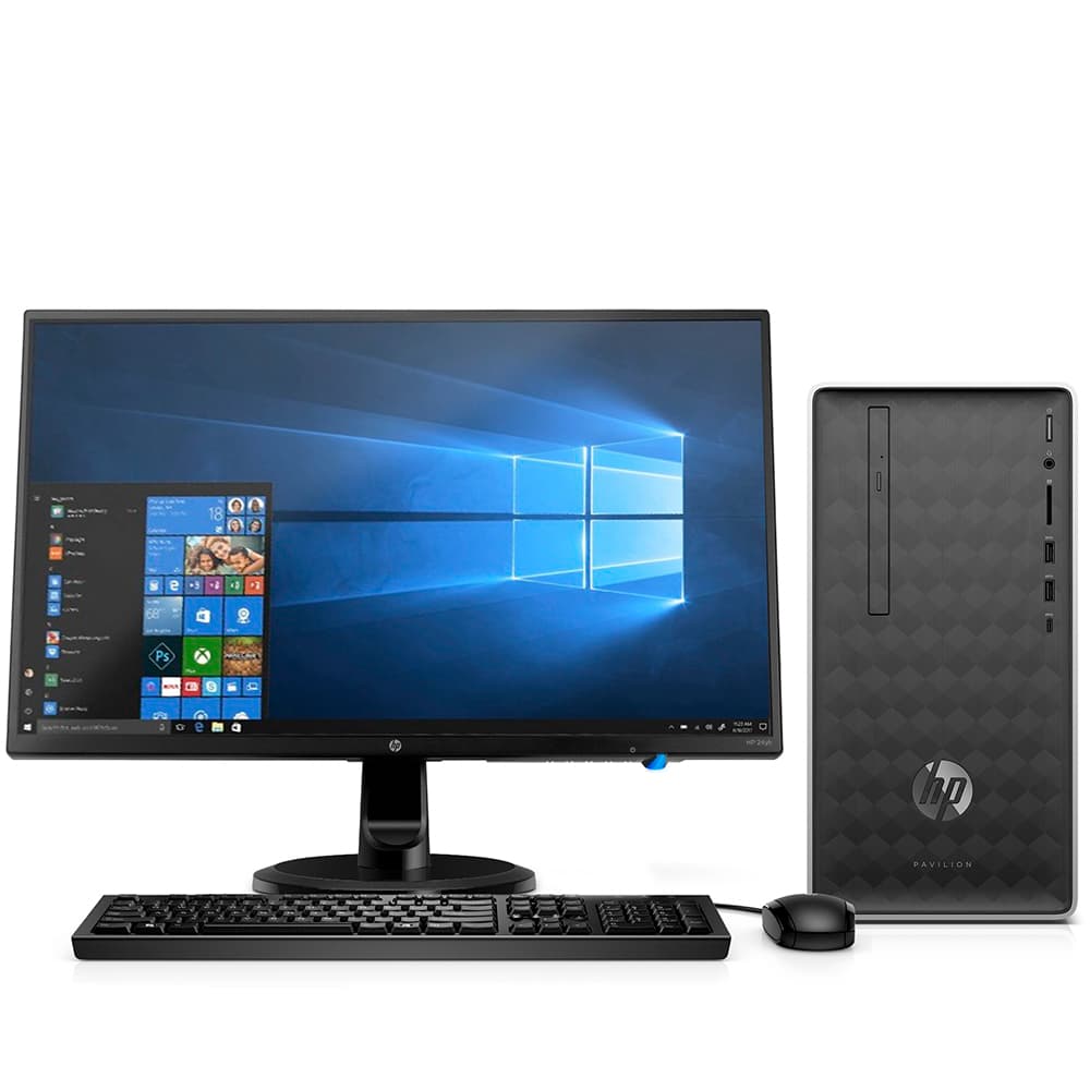 Computador de Mesa HP 590-P0103WB com Monitor 24hy de 23.8 FullHD /Ryzen 3 2200G /8GB de RAM /1TB HDD /Mouse /Teclado Inglês - Preto 1
