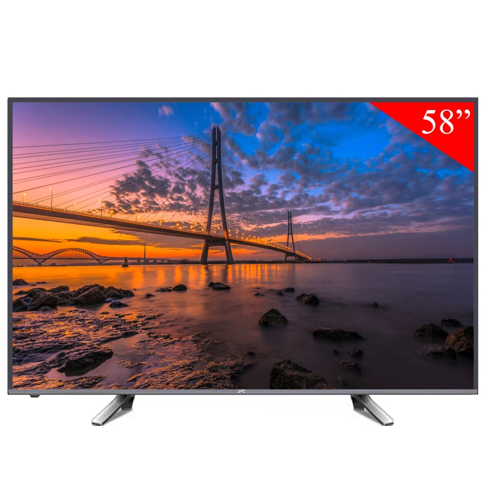 Smart TV LED de 58 JVC LT-58N785U Ultra HD 4K com Wi-Fi/HDMI/USB/Bivolt - Preto 1