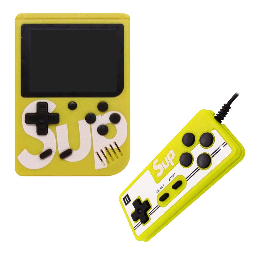 Console Sup Game Box com 400 Jogos/A.V + Controle Remoto - Amarelo 1