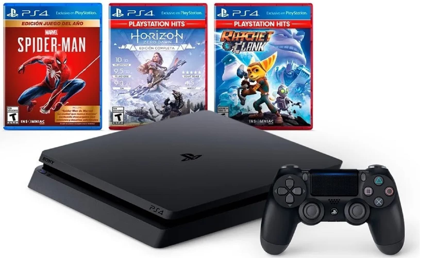 Console Sony Playstation 4 CUH2215B 1TB + 3 Juegos Bivolt - Preto  1