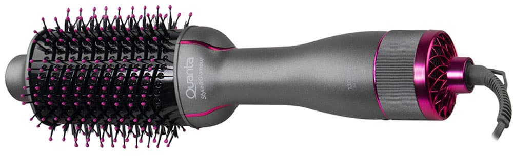 Escova Secadora Quanta QTES6000N 1300W 2V - Cinza/Rosa + Bolso de presente 1