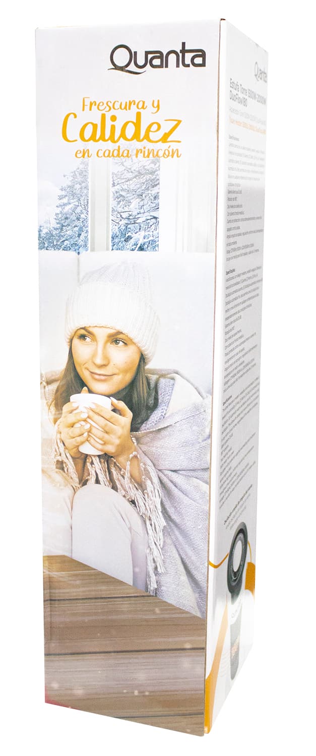 Aquecedor Torre Elétrico Quanta DuoFlow180 QTED180 2000W 220V - White 4