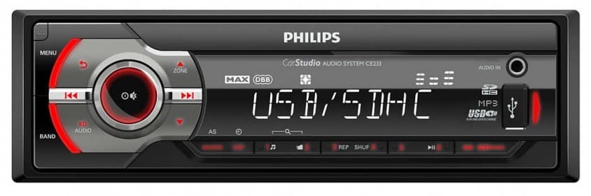 Toca Radio Philips CE233 USB/Jack 3.5mm - Preto