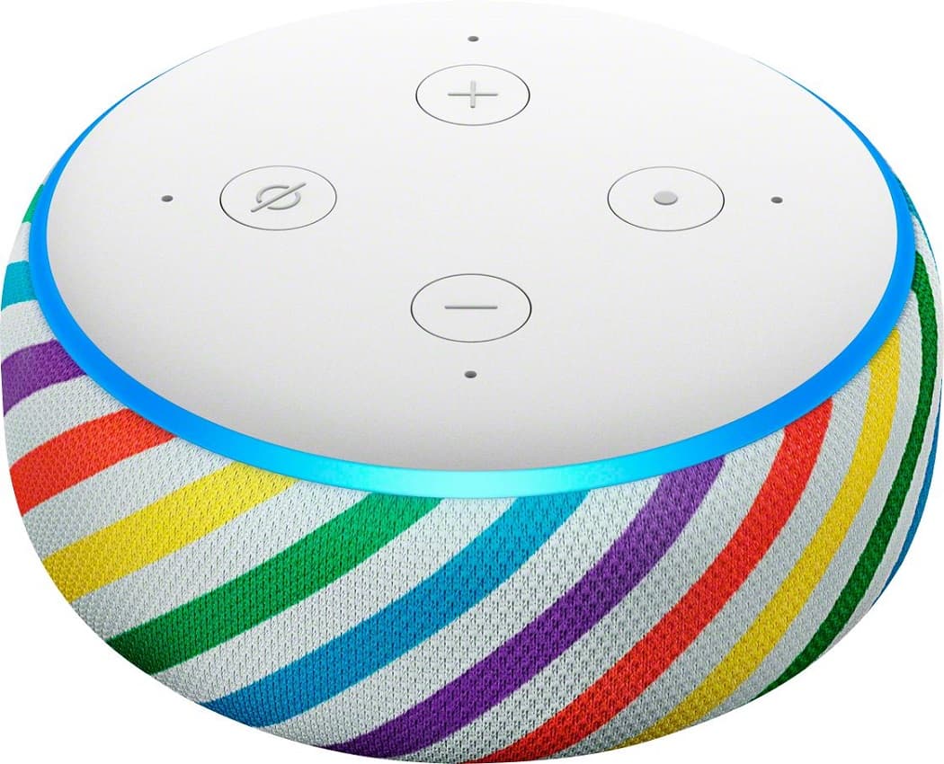 Speaker Amazon Echo Dot Kids Edition 3ª Geração WiFi/Bluetooth With Alexa - Rainbow