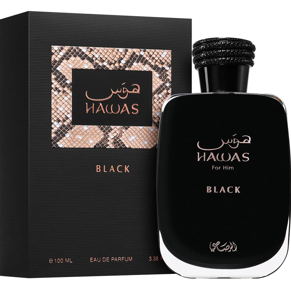 Perfume Rasasi Hawas Black EDP Masculino - 100mL