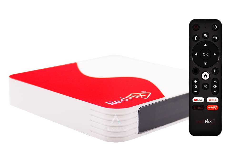 Receptor RedFlix Red+ 2/16GB Wi-Fi 4K - White/Red 1