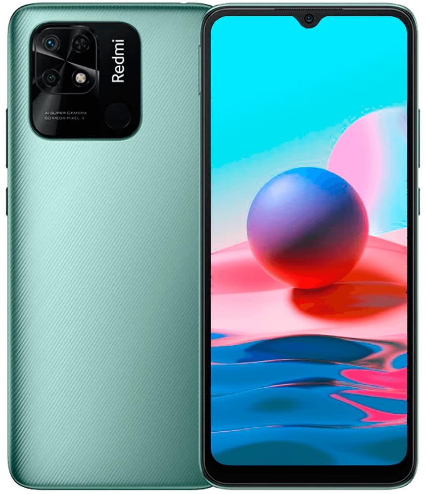 Smartphone Xiaomi Redmi 10C DS LTE 6.71" 4/64GB - Mint Green