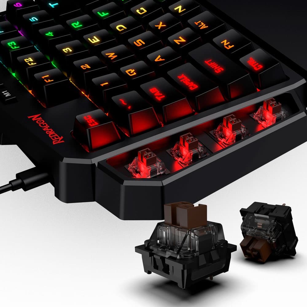 Teclado Gaming Redragon Diti Mechanical K585RGB - Black 1