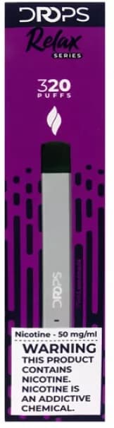 Vaper Descartável Drops Relax Series 50mg Nicotina 320 Puffs - Pink Lemonade
