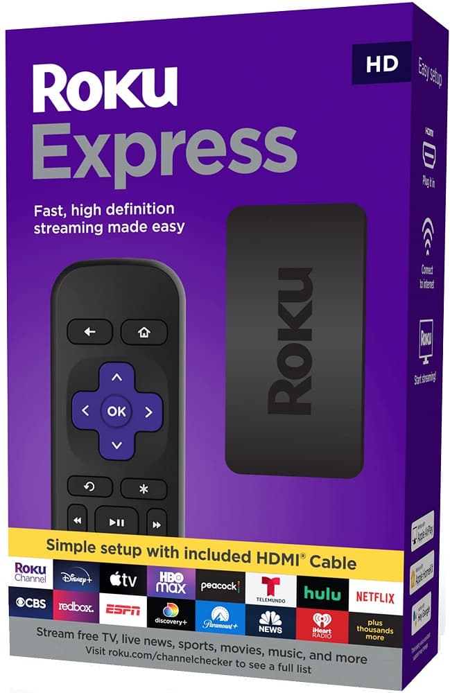 Media Player TV Roku Express HD 3930RW Wi-Fi - Preto 1