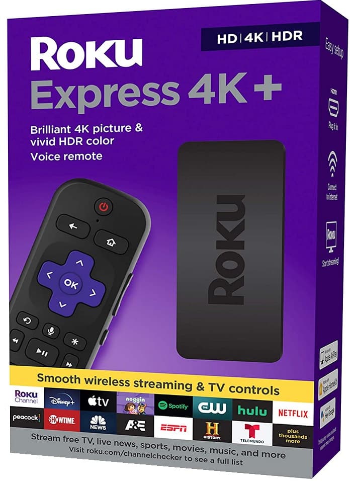 Media Player TV Roku Express 4K+ 3941R Wi-Fi - Preto 1