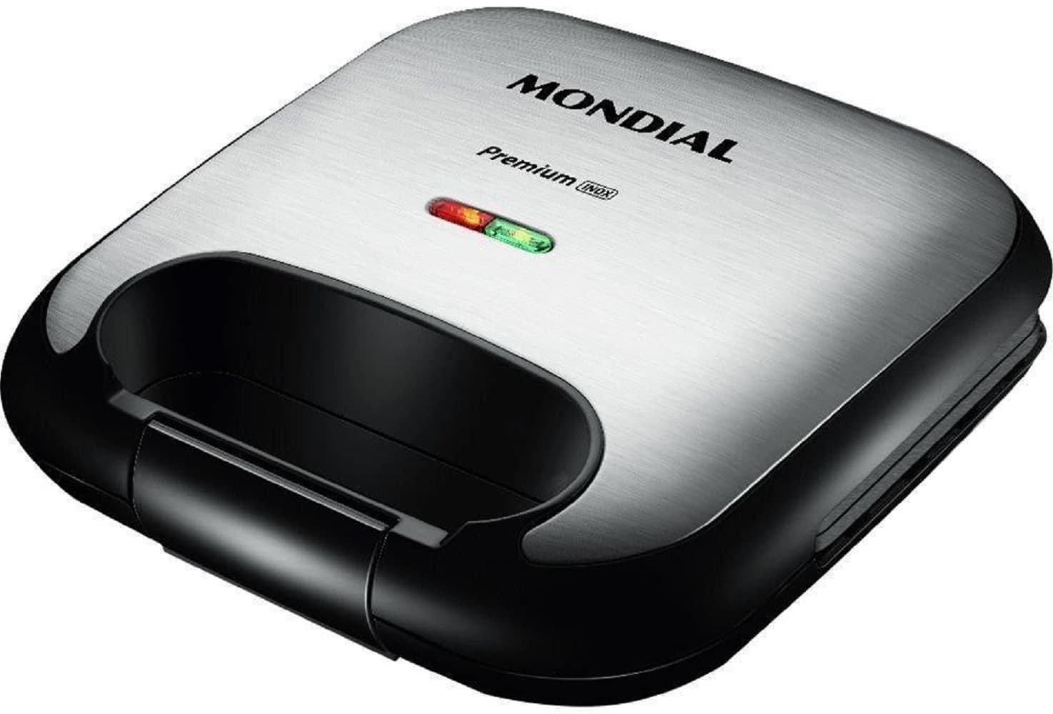Sanduicheira Grill Mondial Premium Inox S-25 220V - Preto 1