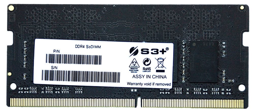 Memória RAM para Notebook S3+ S3S4N3222161 16GB DDR4 3200MHz 