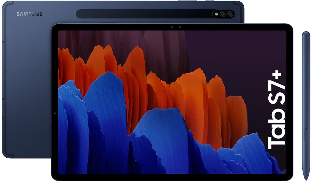 Tablet Samsung Galaxy Tab S7+ SM-T970 Wi-Fi 6/128GB 14.2" (2020) + Teclado Azul - Homologado