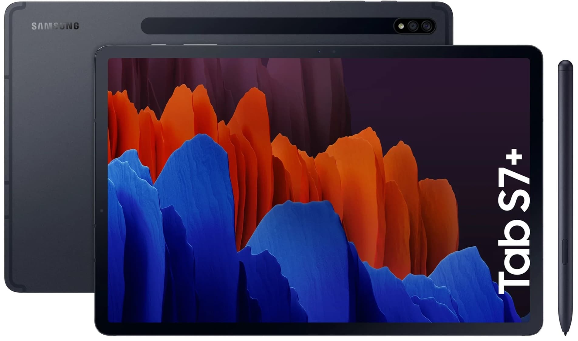 Tablet Samsung Galaxy Tab S7+ SM-T970 Wi-Fi 6/128GB 14.2" (2020) + Teclado Preto (GAR. PY/UY/ARG)