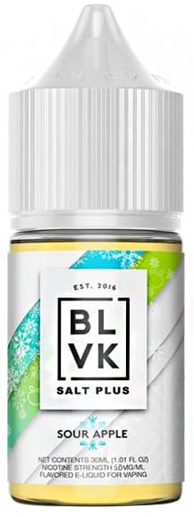 Essência para Vaper BLVK Salt Plus Sour Apple 50mg Nicotina - 30ml