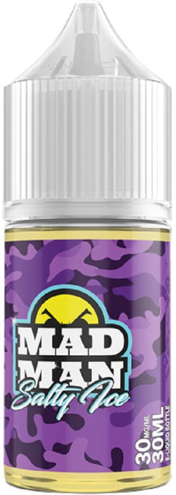 Essência Para Vaper Madman Salty Ice 30mg Nicotina Saltty Grape - 30ml