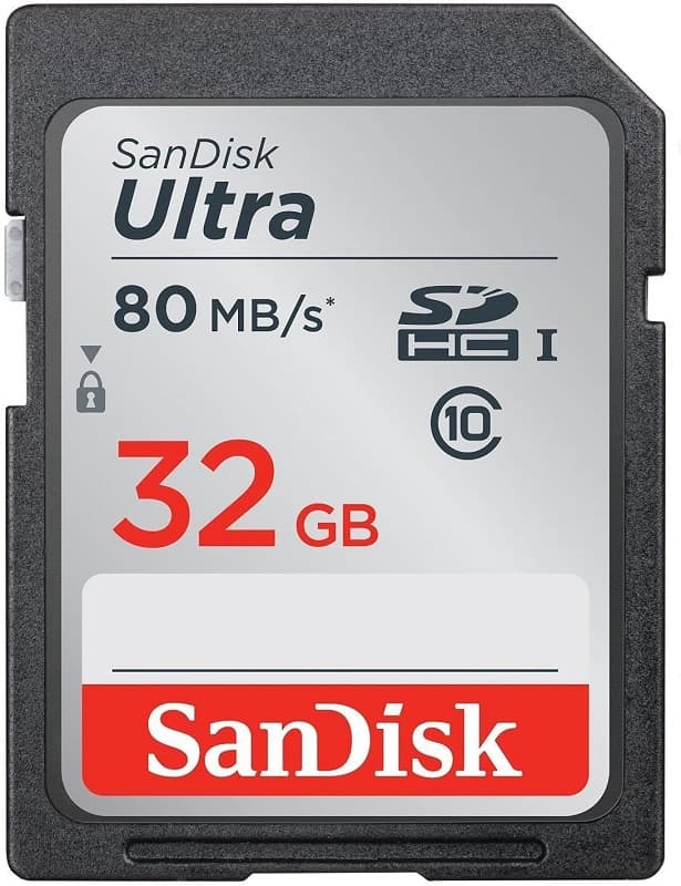 Memória SD SanDisk Ultra 32GB 90MB/s Class 10 