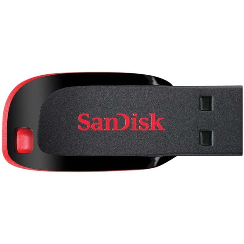 Pendrive SanDisk Cruzer Blade Z50 64GB - Black/Red