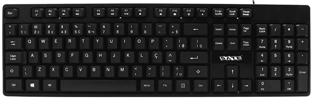 Teclado Satellite AK-921 USB - Black (Português)